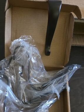 NWT Sleek Matte Black Stocking Hanger Hook